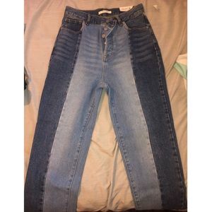 pacsun high waisted straight leg jeans